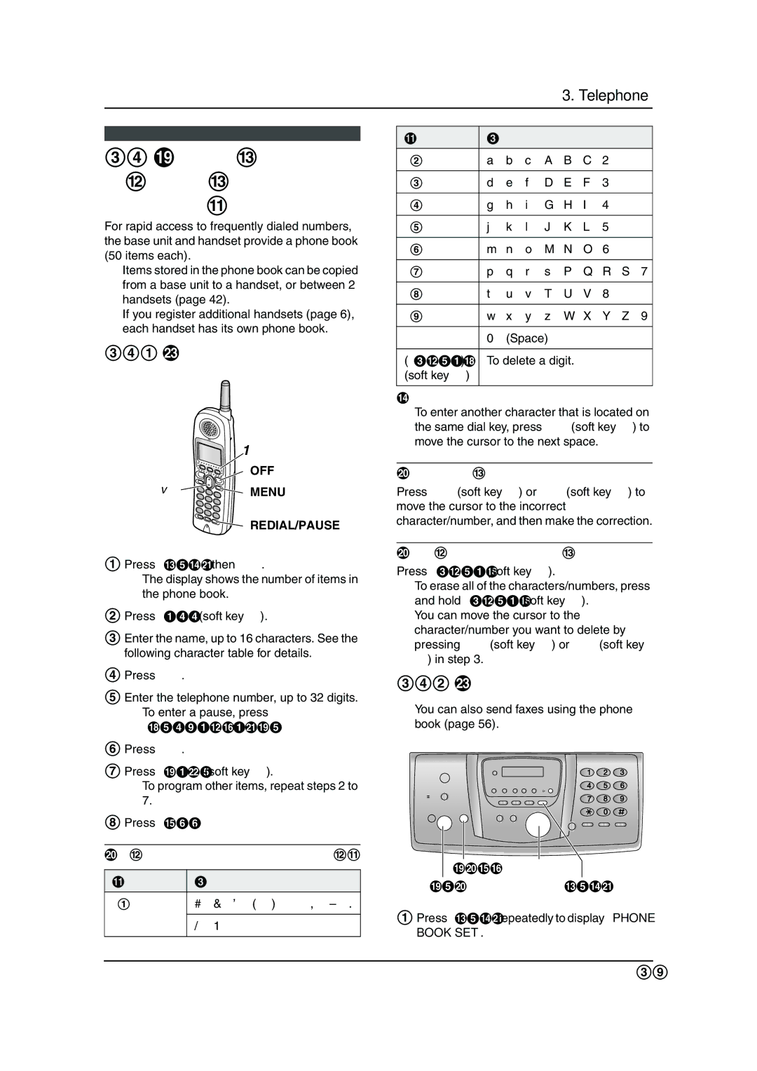 Panasonic KX-FG6550 Storing names and telephone numbers into the phone book, Clear, To correct a name 