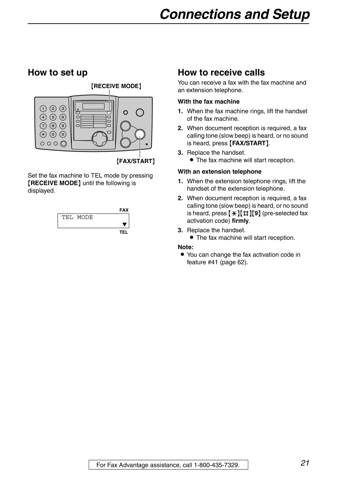 Panasonic KX-FHD332 manual TEL Mode 