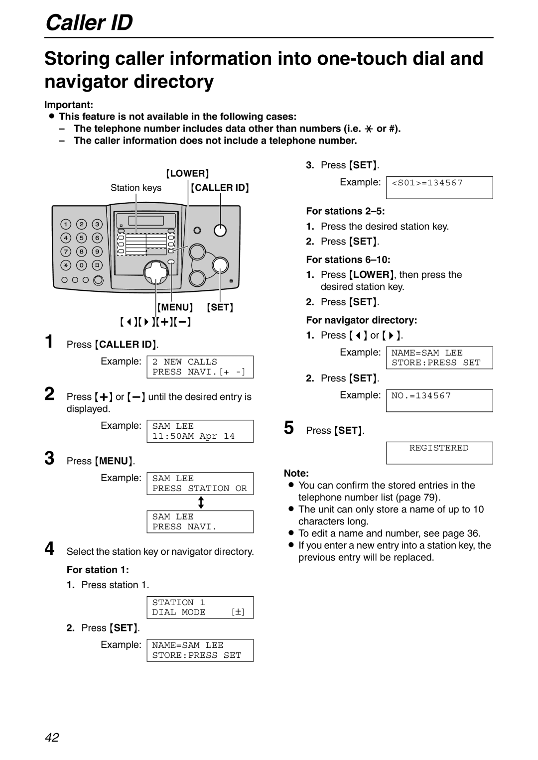 Panasonic KX-FHD332 manual For navigator directory 