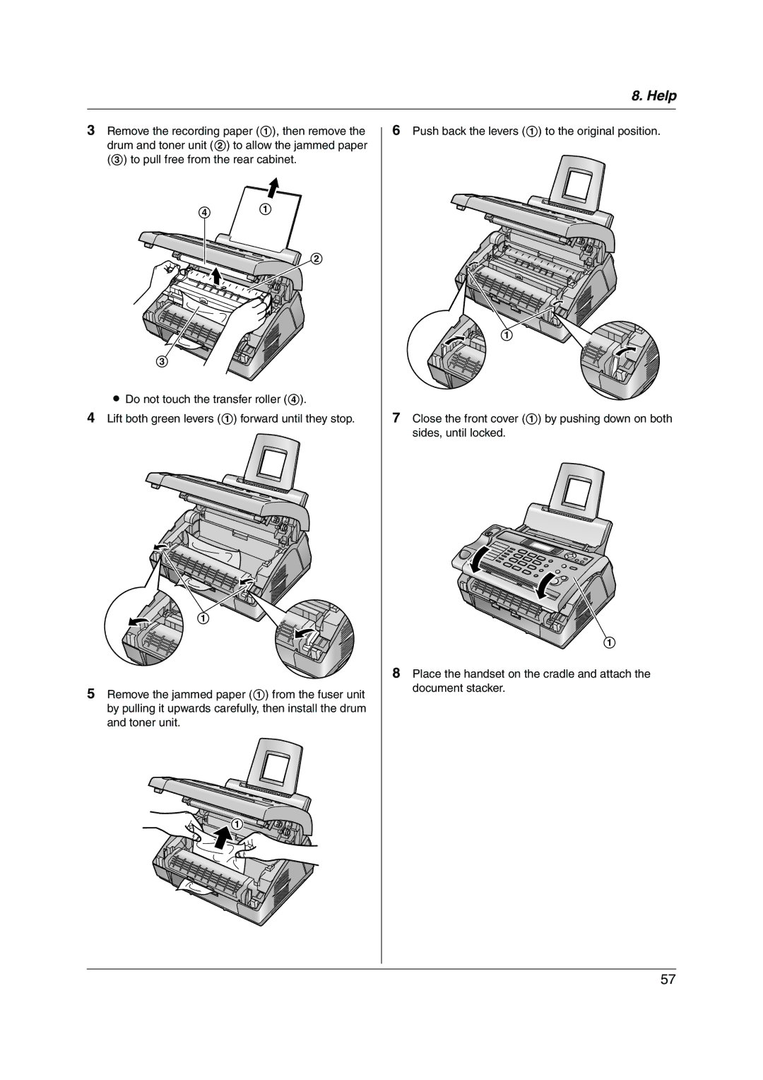 Panasonic KX-FL313HK operating instructions Help 