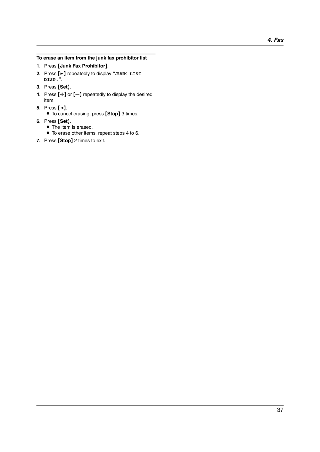 Panasonic KX-FL421 manual Fax 