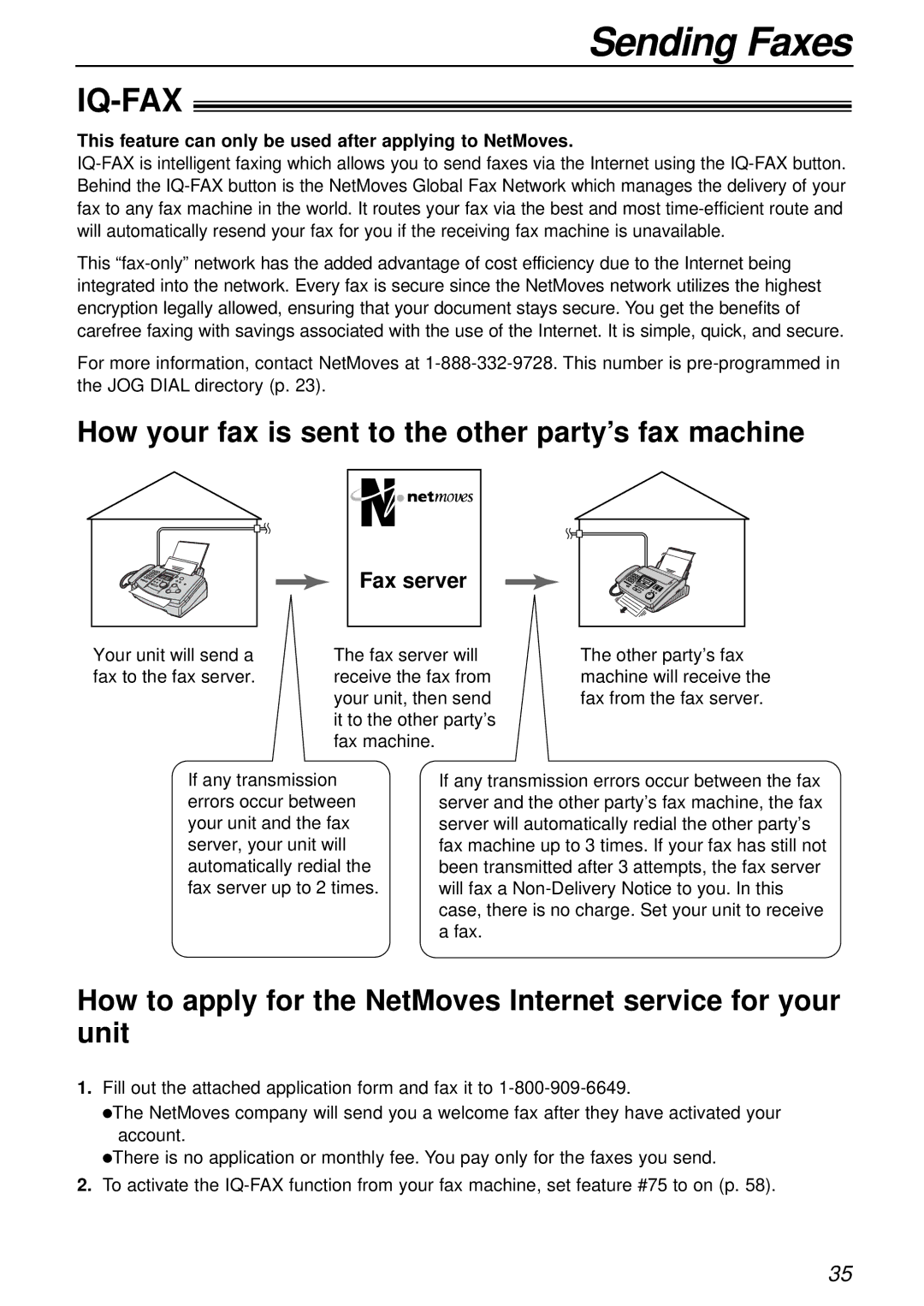 Panasonic KX-FL501 manual How your fax is sent to the other party’s fax machine 