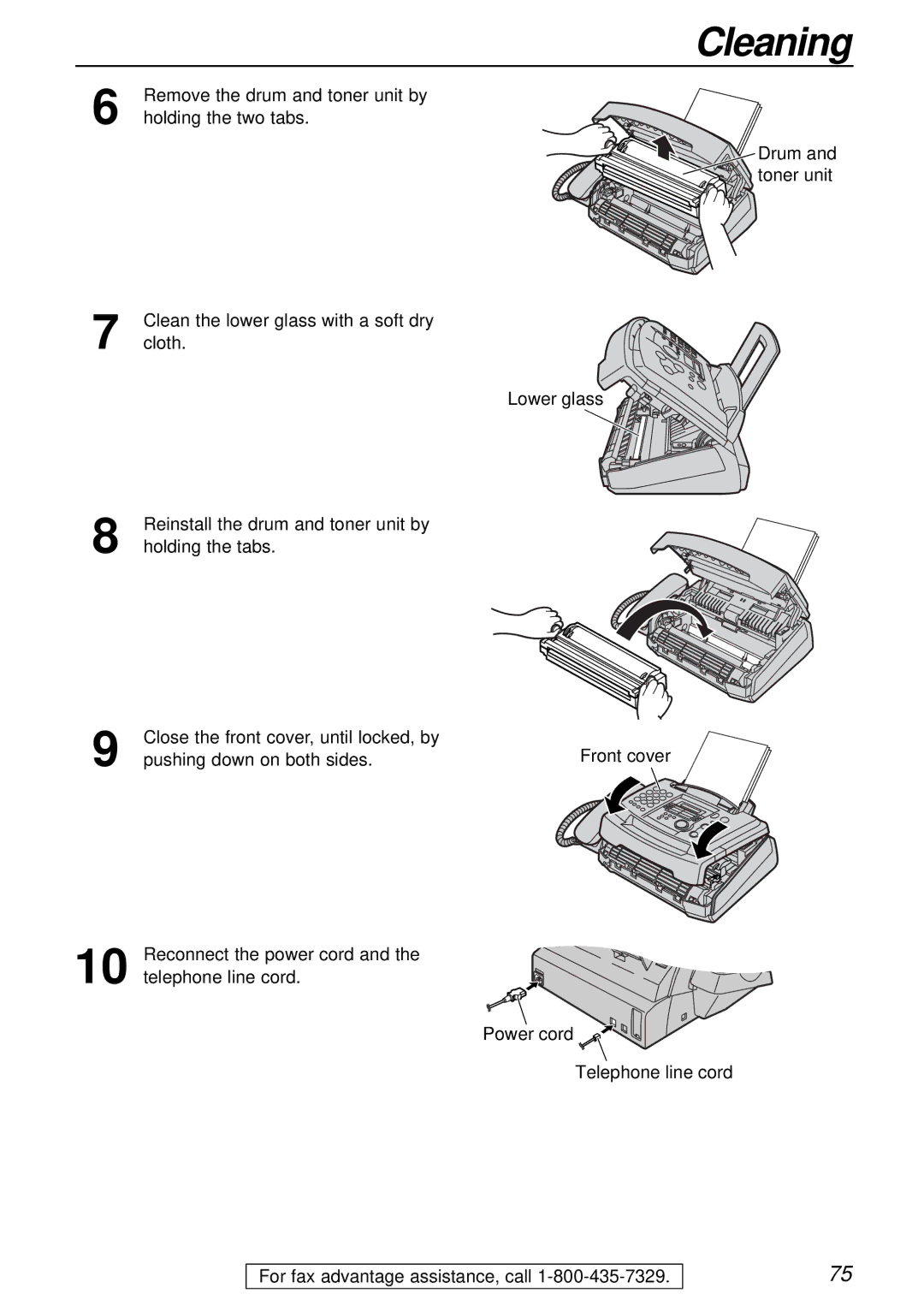 Panasonic KX-FL501 manual Remove the drum and toner unit by 