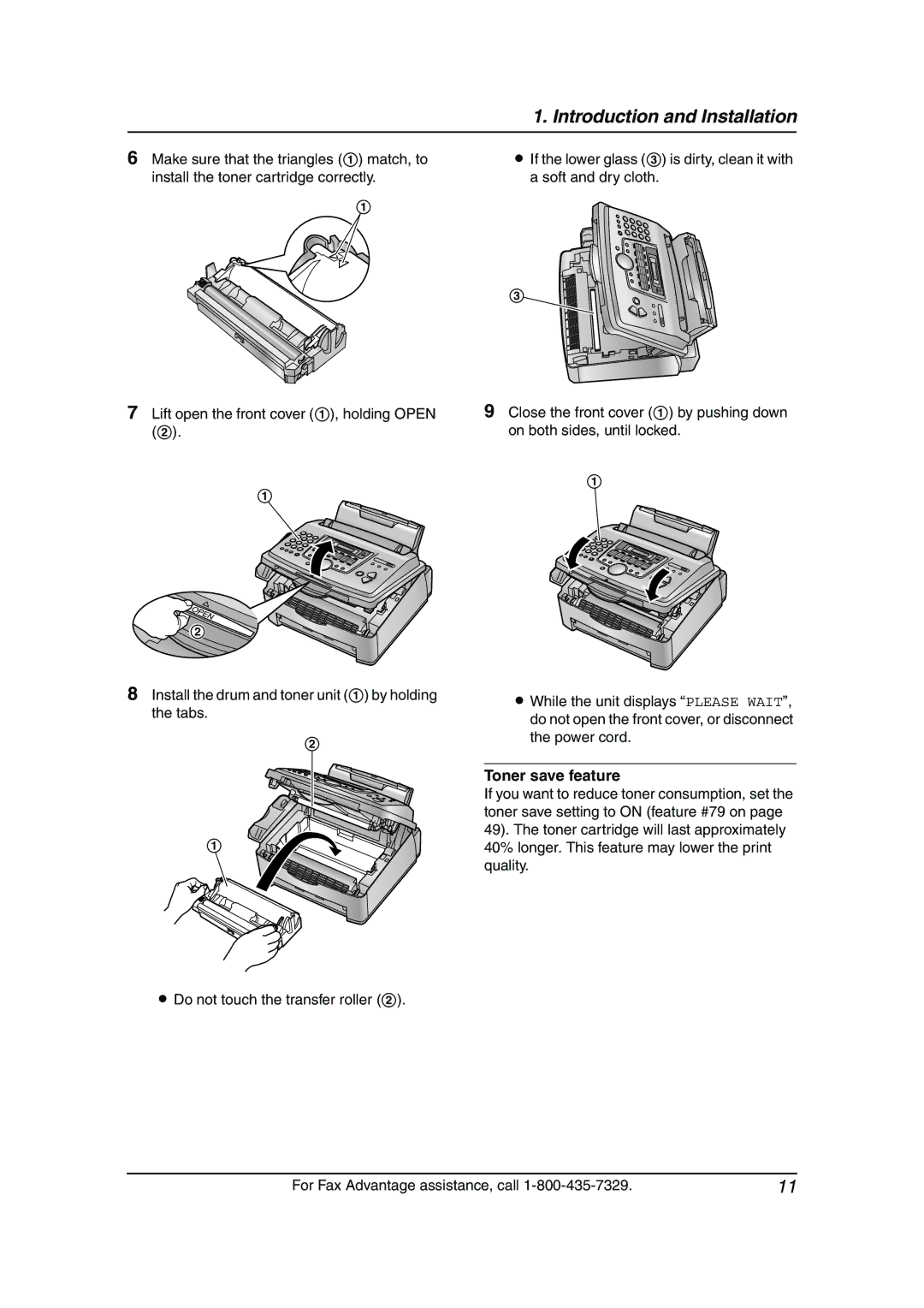 Panasonic KX-FL511 manual Toner save feature 