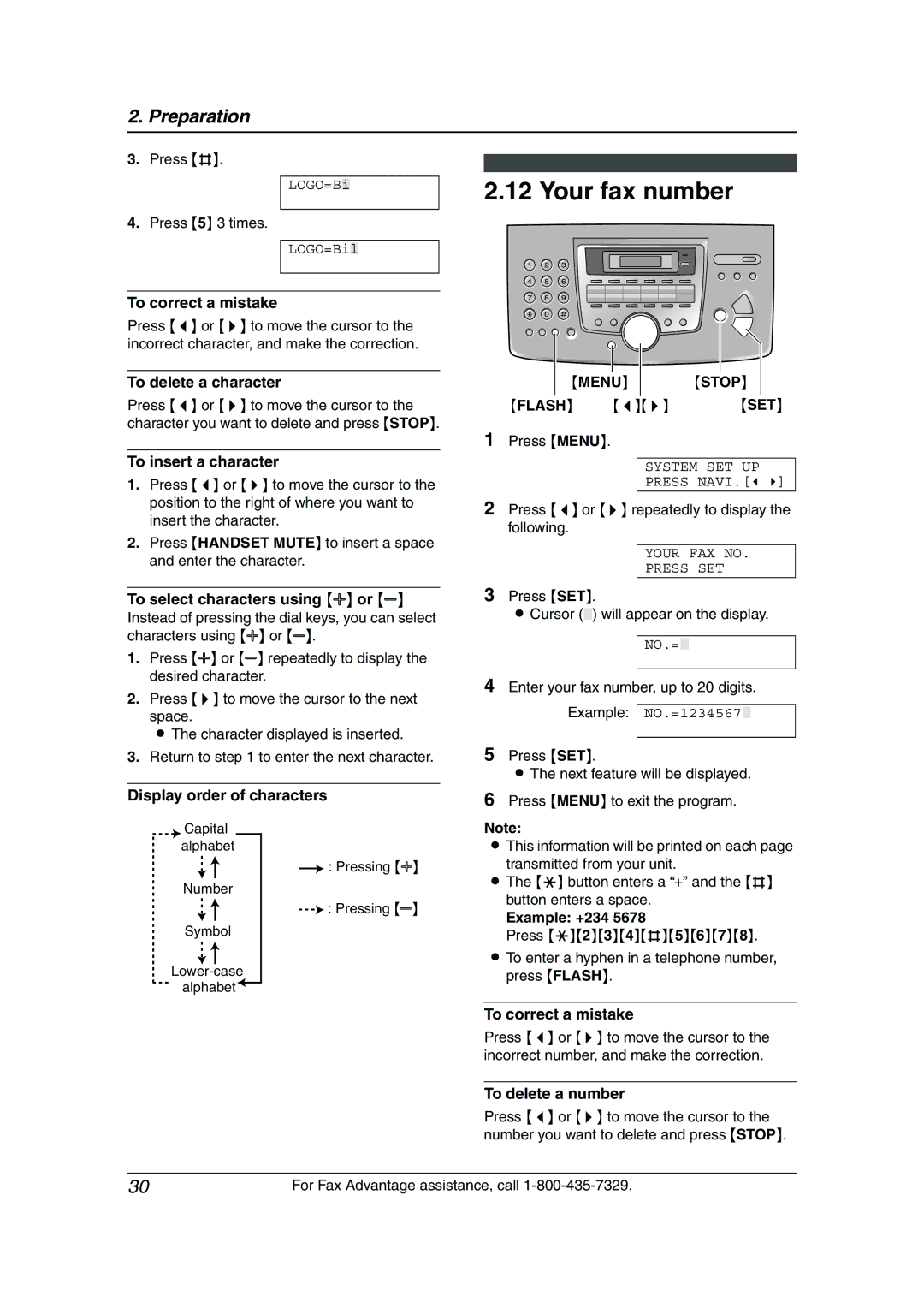 Panasonic KX-FL511 manual Your fax number 