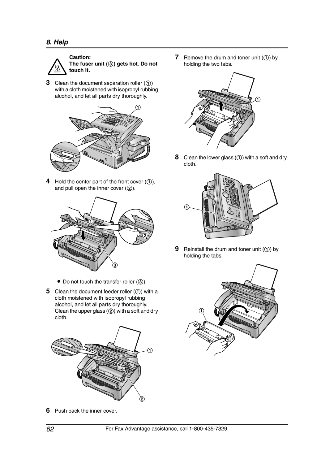 Panasonic KX-FL511 manual Help 