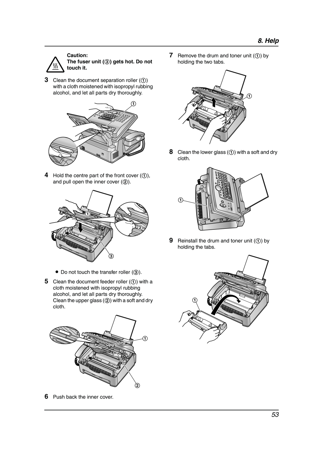 Panasonic KX-FL511AL manual Help 