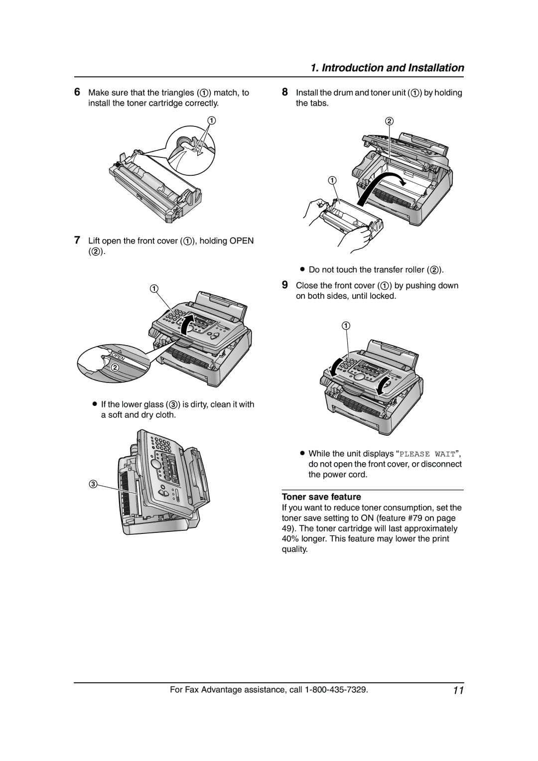 Panasonic KX-FL541 manual Toner save feature 