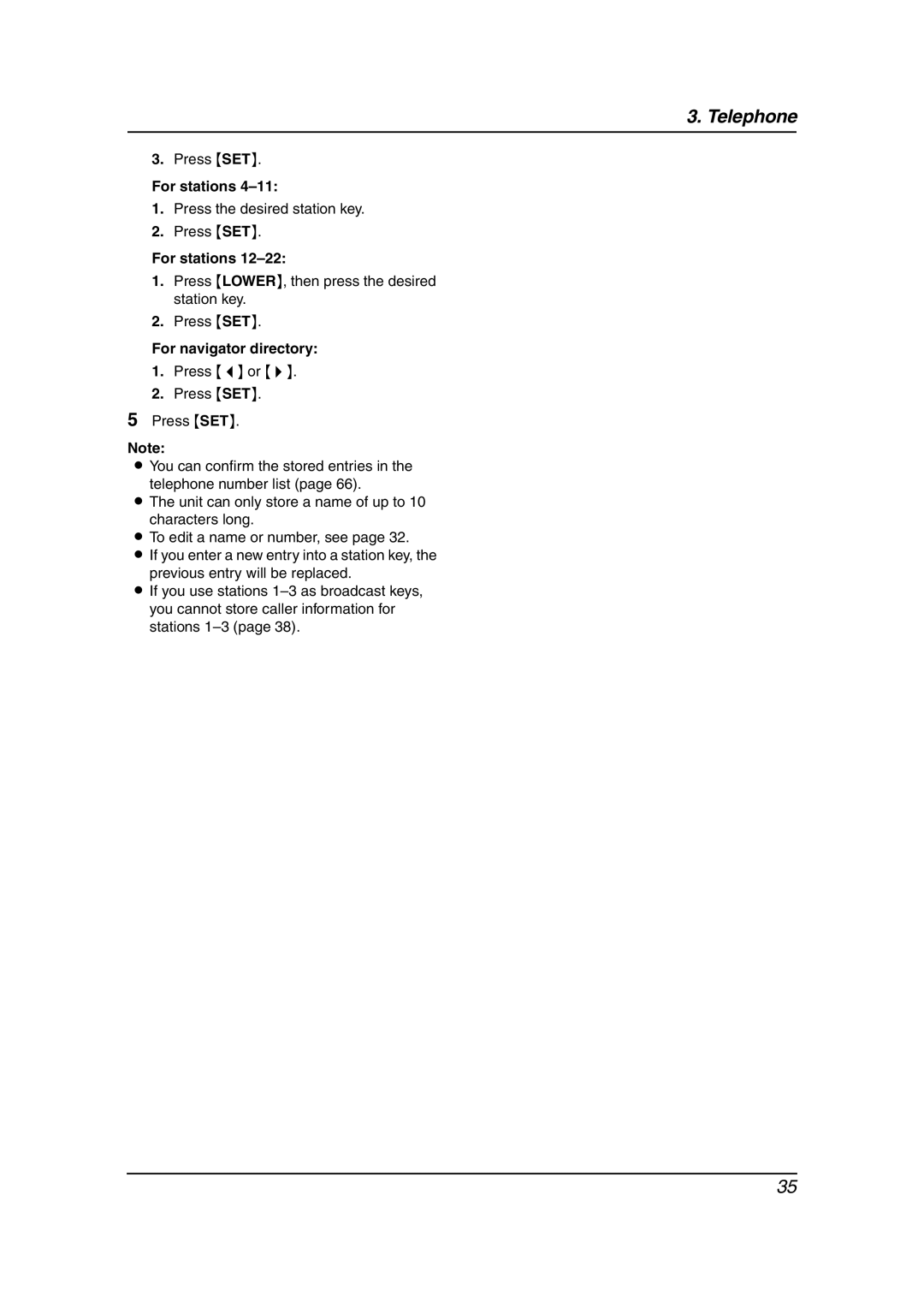 Panasonic KX-FL541 manual For navigator directory 