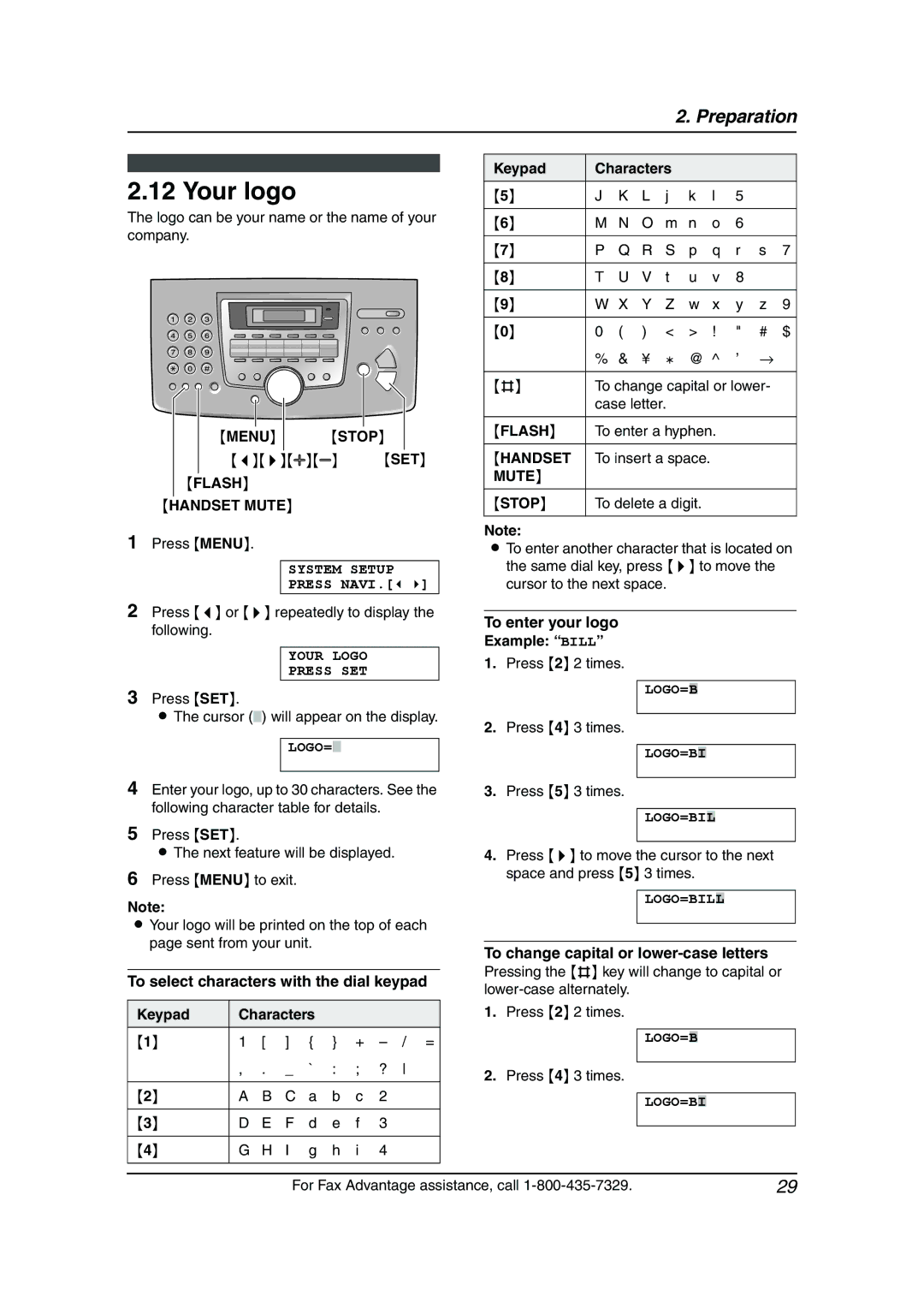 Panasonic KX-FL611 manual Your logo, Flash Handset Mute, Mute Stop 