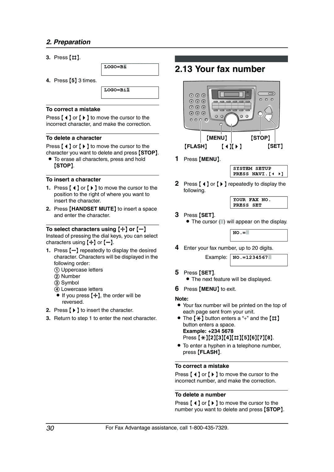 Panasonic KX-FL611 manual Your fax number 