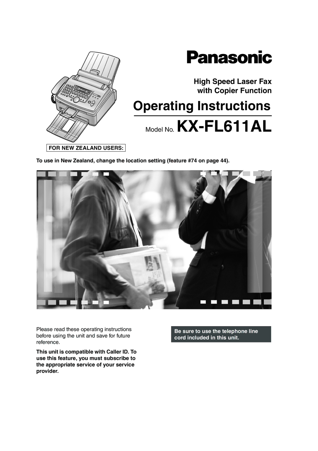 Panasonic KX-FL611AL manual Operating Instructions 