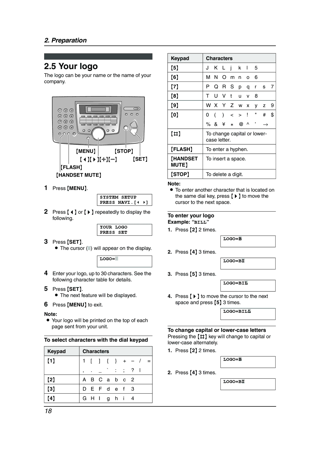 Panasonic KX-FL613HK operating instructions Your logo 