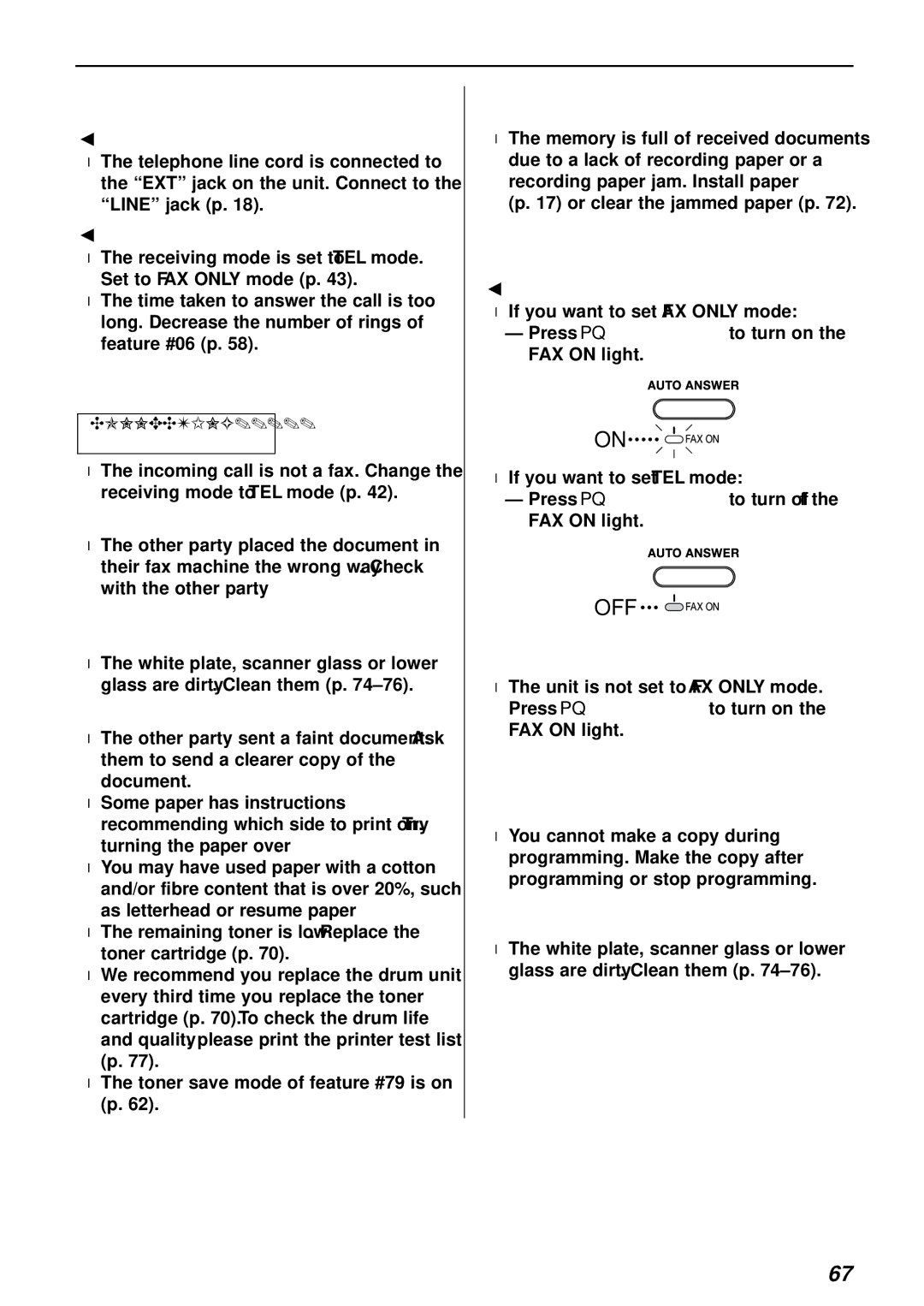 Panasonic KX-FLB751AL operating instructions Fax receiving, Receiving mode, Copying 