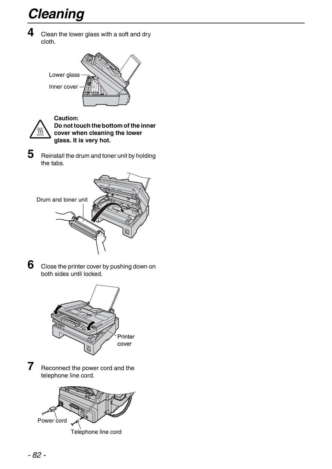 Panasonic KX-FLB753HK manual Printercover 