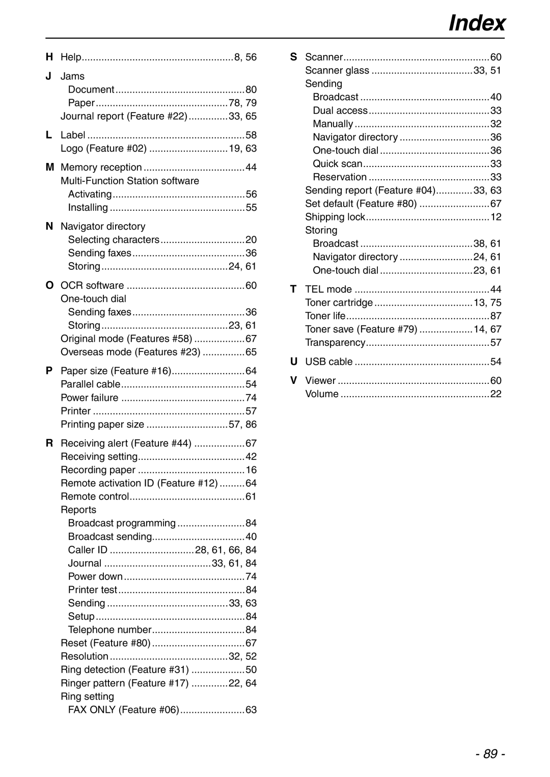 Panasonic KX-FLB753HK manual Navigator directory 