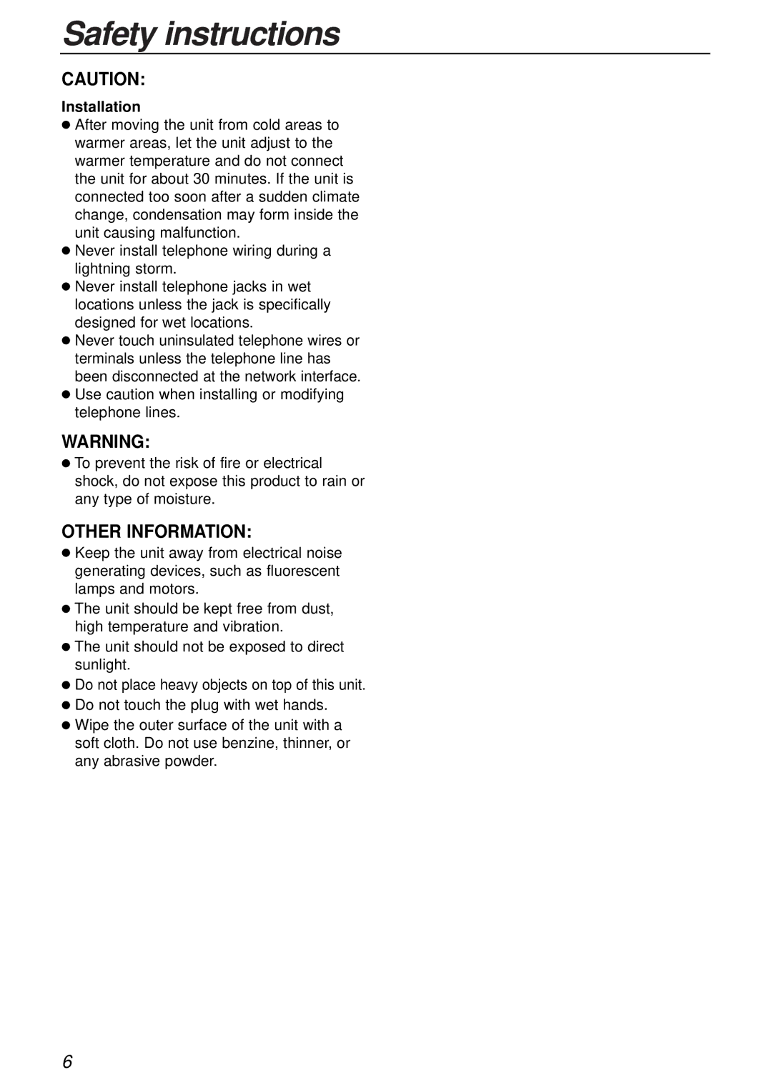 Panasonic KX-FLB756AL manual Other Information 