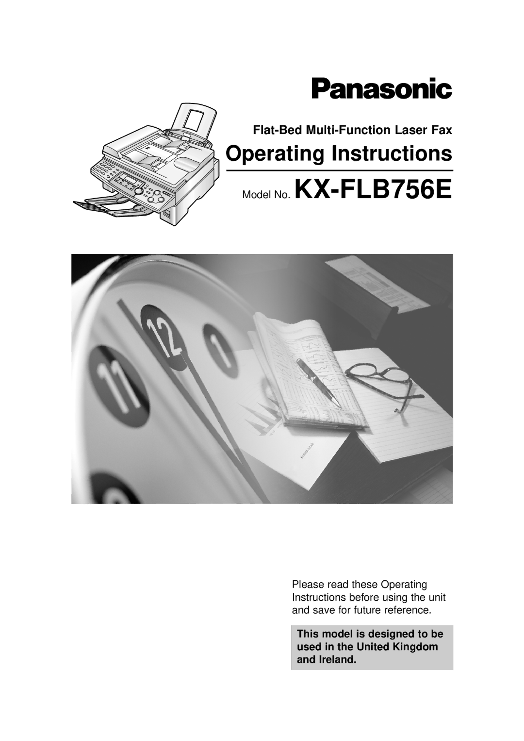 Panasonic KX-FLB756E manual Operating Instructions 