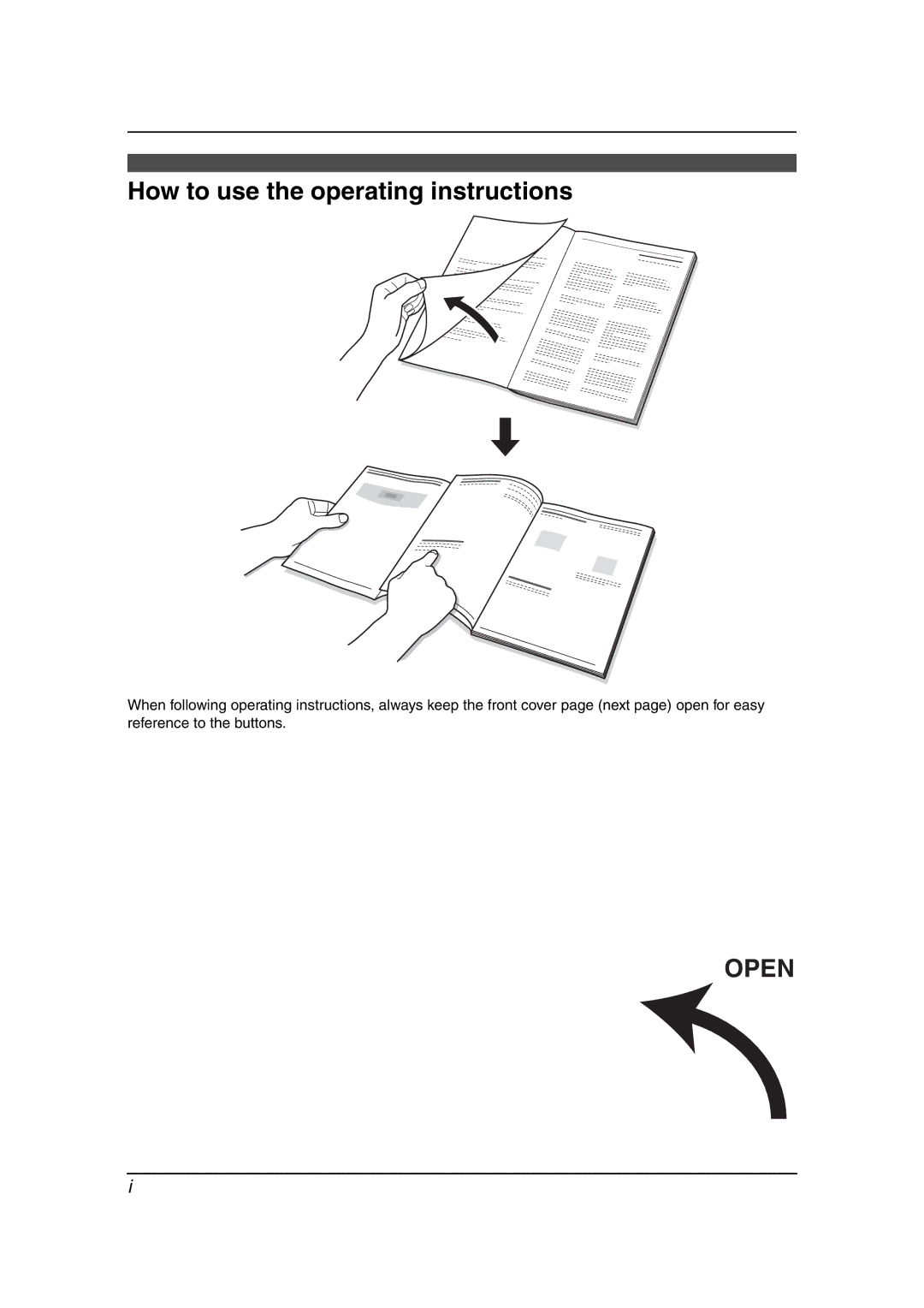 Panasonic KX-FLB811 manual How to use the operating instructions, Open 