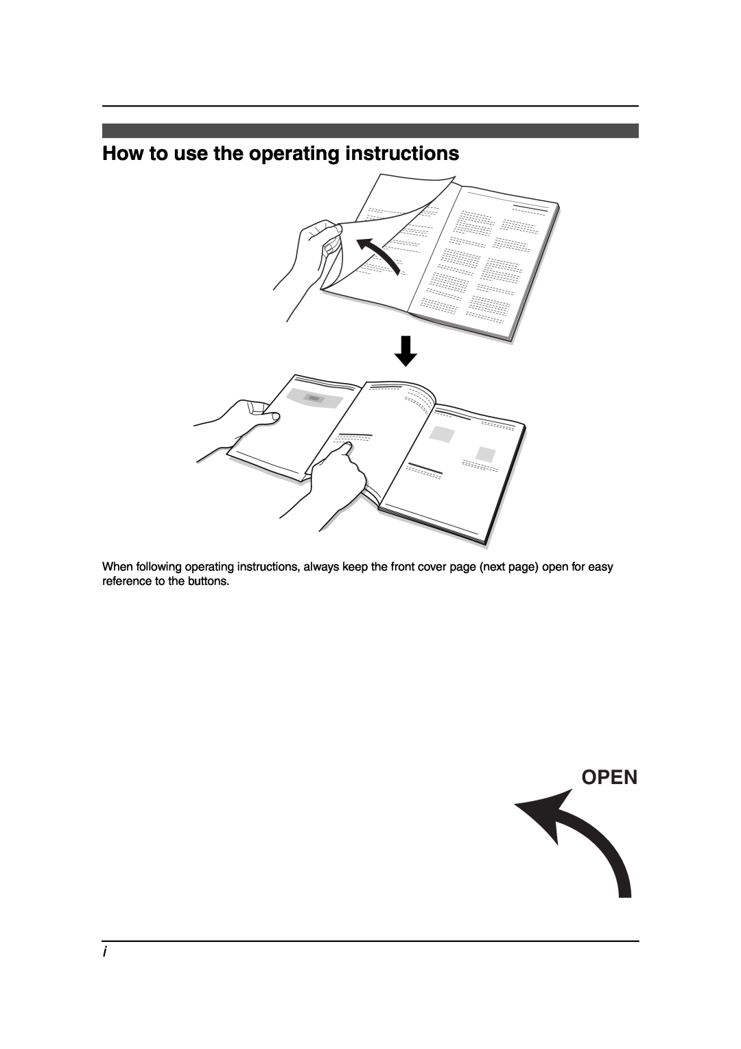 Panasonic KX-FLB851 manual How to use the operating instructions, Open 