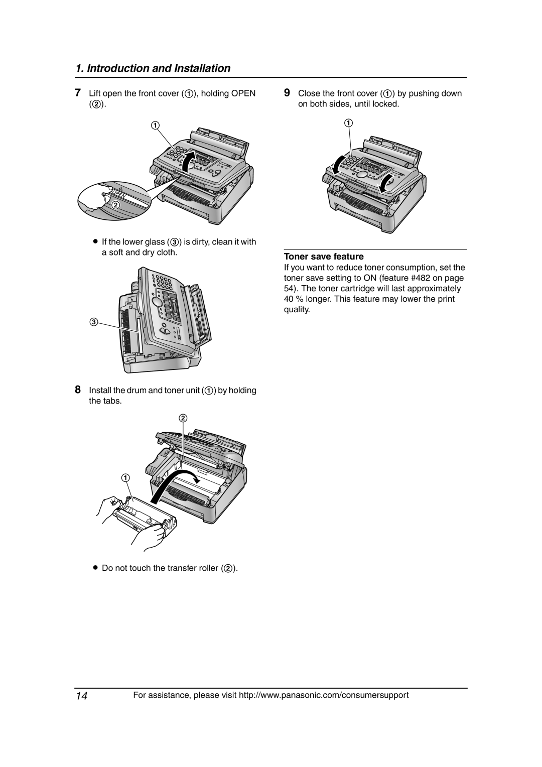 Panasonic KX-FLM651 operating instructions Toner save feature 