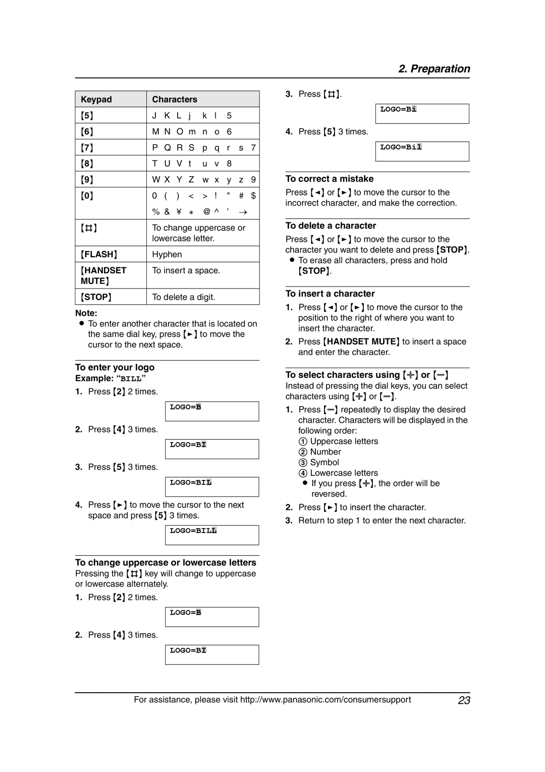 Panasonic KX-FLM651 operating instructions Handset, Mute Stop 