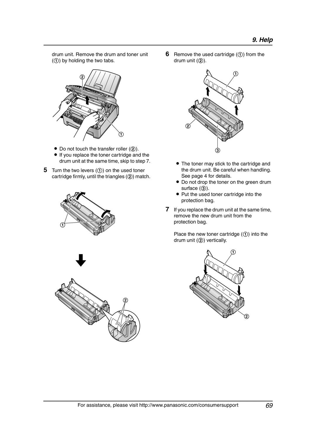 Panasonic KX-FLM651 operating instructions Help 