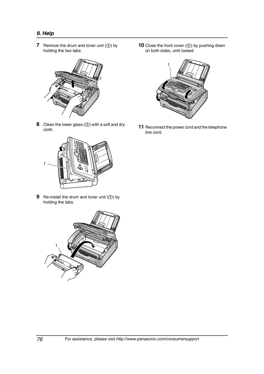 Panasonic KX-FLM651 operating instructions Help 