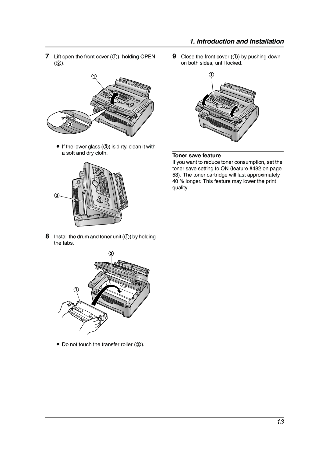 Panasonic KX-FLM653HK manual Toner save feature 