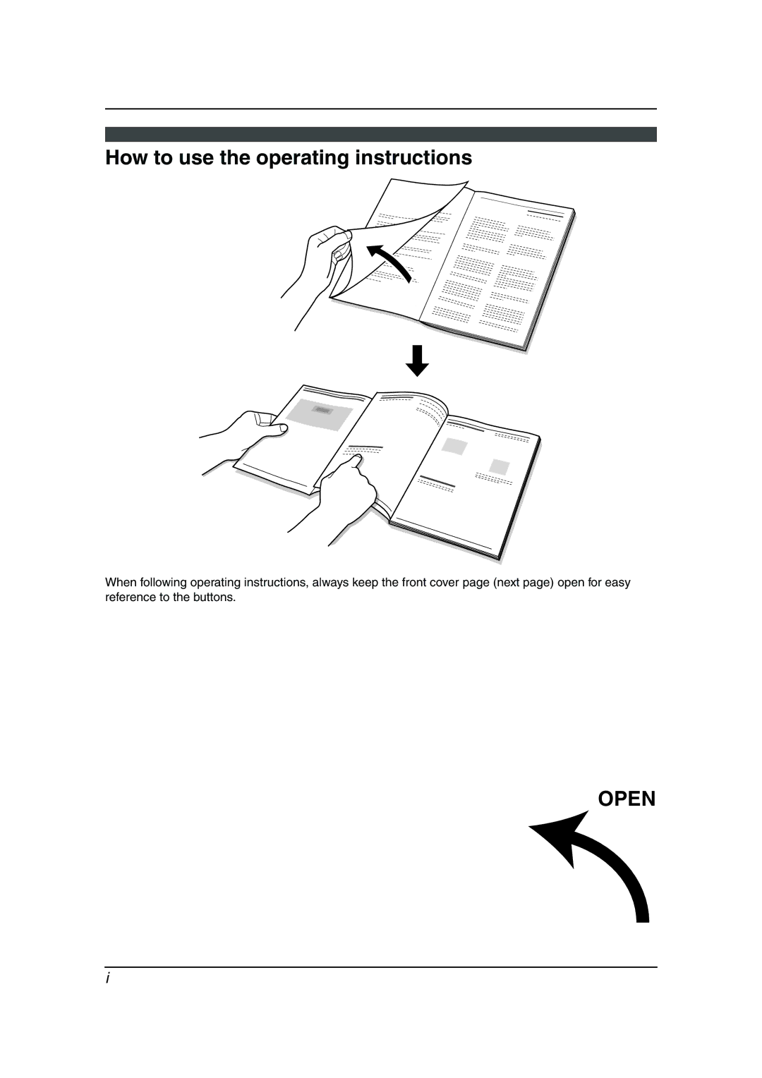 Panasonic KX-FLM653HK manual How to use the operating instructions, Open 