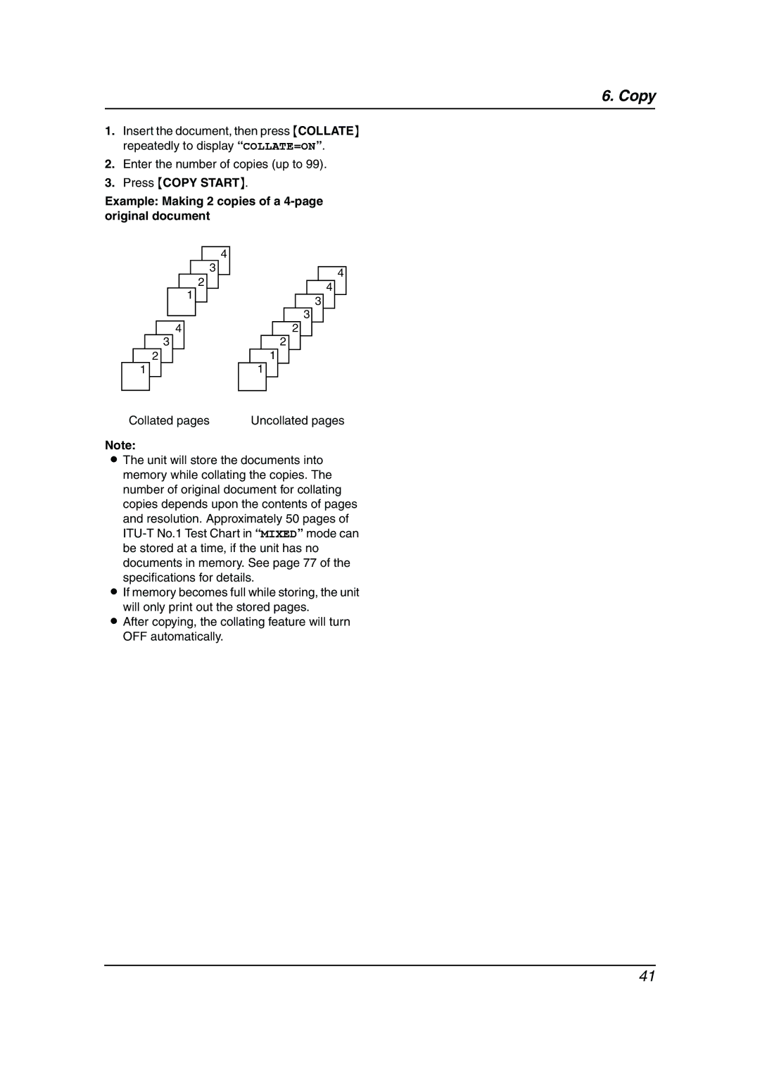 Panasonic KX-FLM653HK manual Enter the number of copies up to 