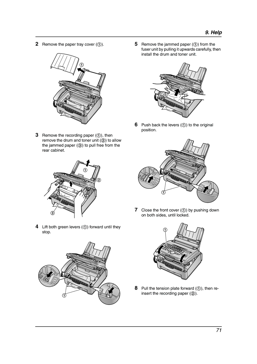 Panasonic KX-FLM653HK manual Help 