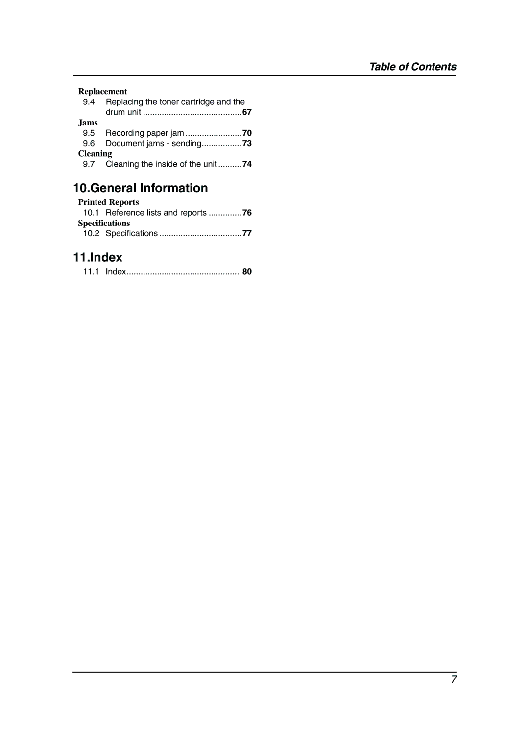 Panasonic KX-FLM653HK manual General Information 