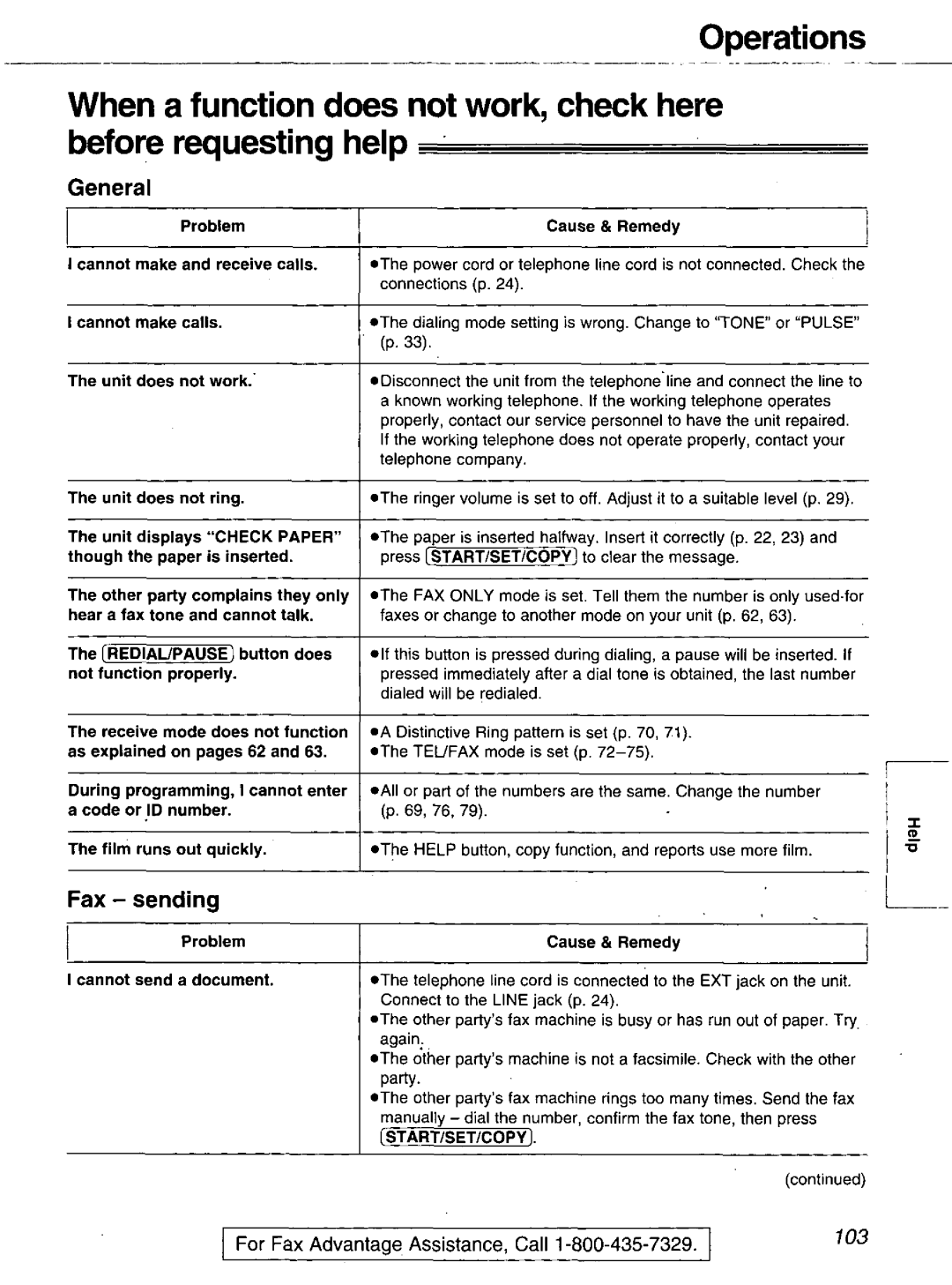 Panasonic KX-FM106 manual 