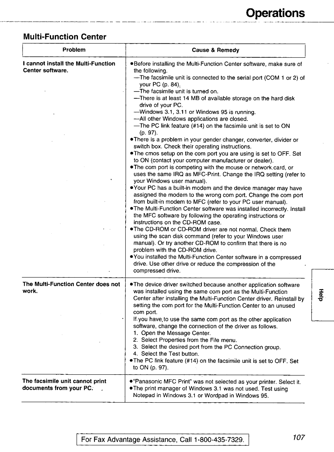 Panasonic KX-FM106 manual 