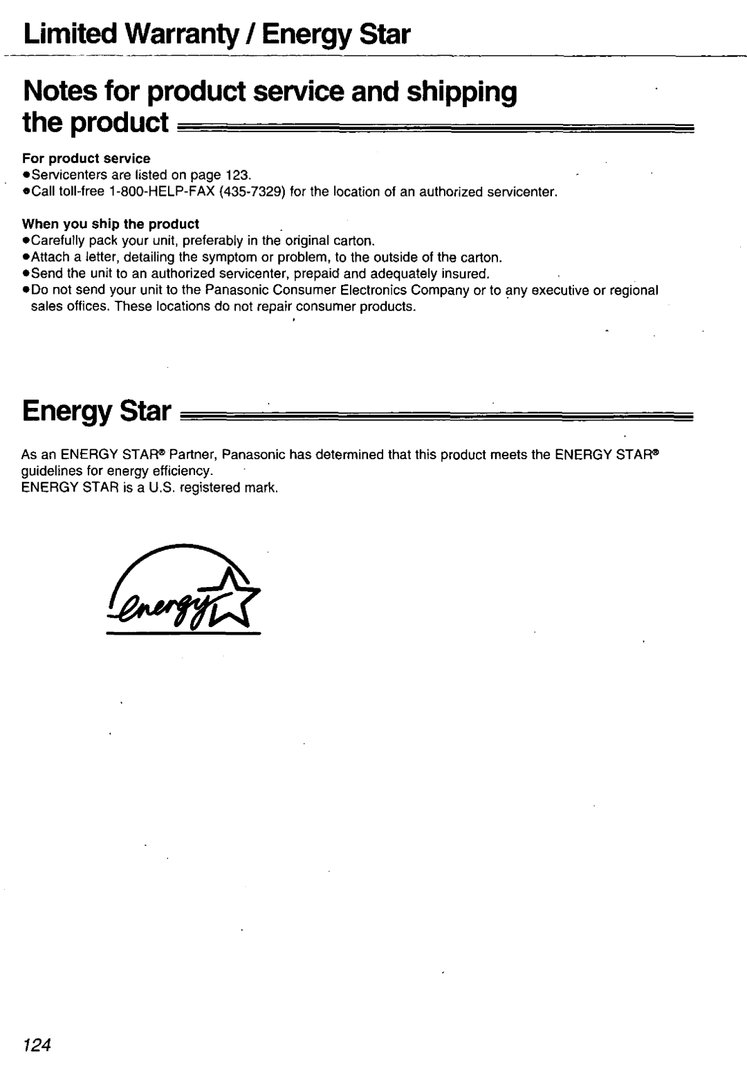 Panasonic KX-FM106 manual 