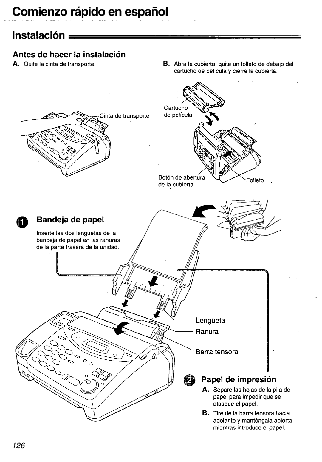 Panasonic KX-FM106 manual 