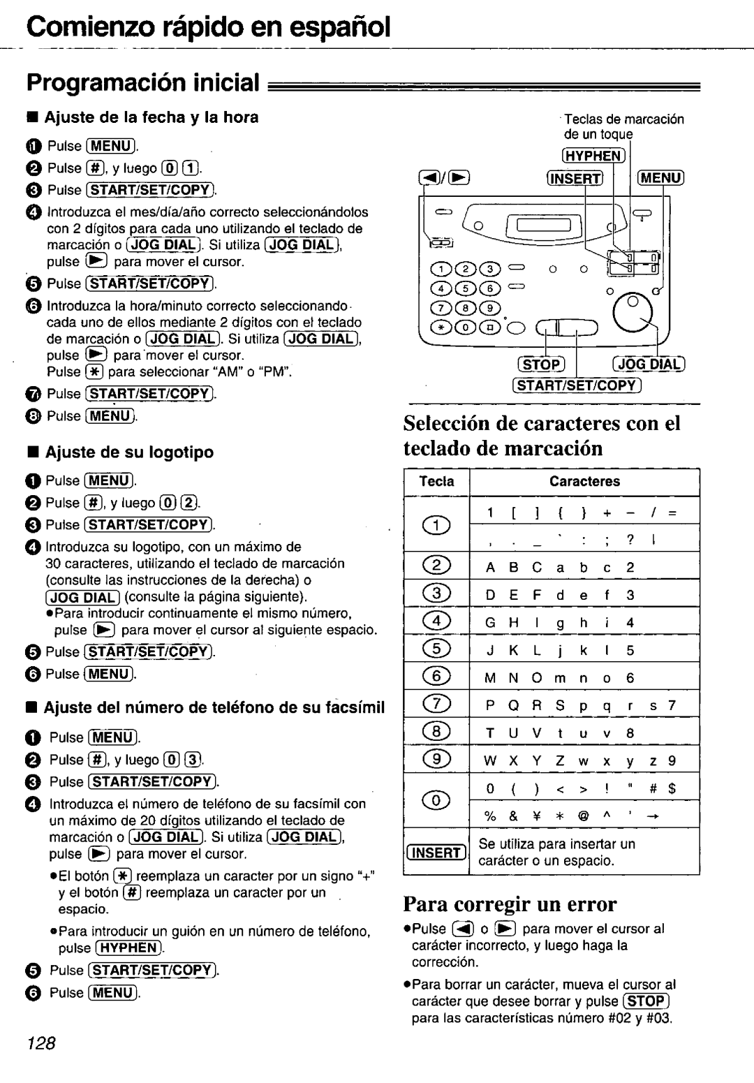 Panasonic KX-FM106 manual 