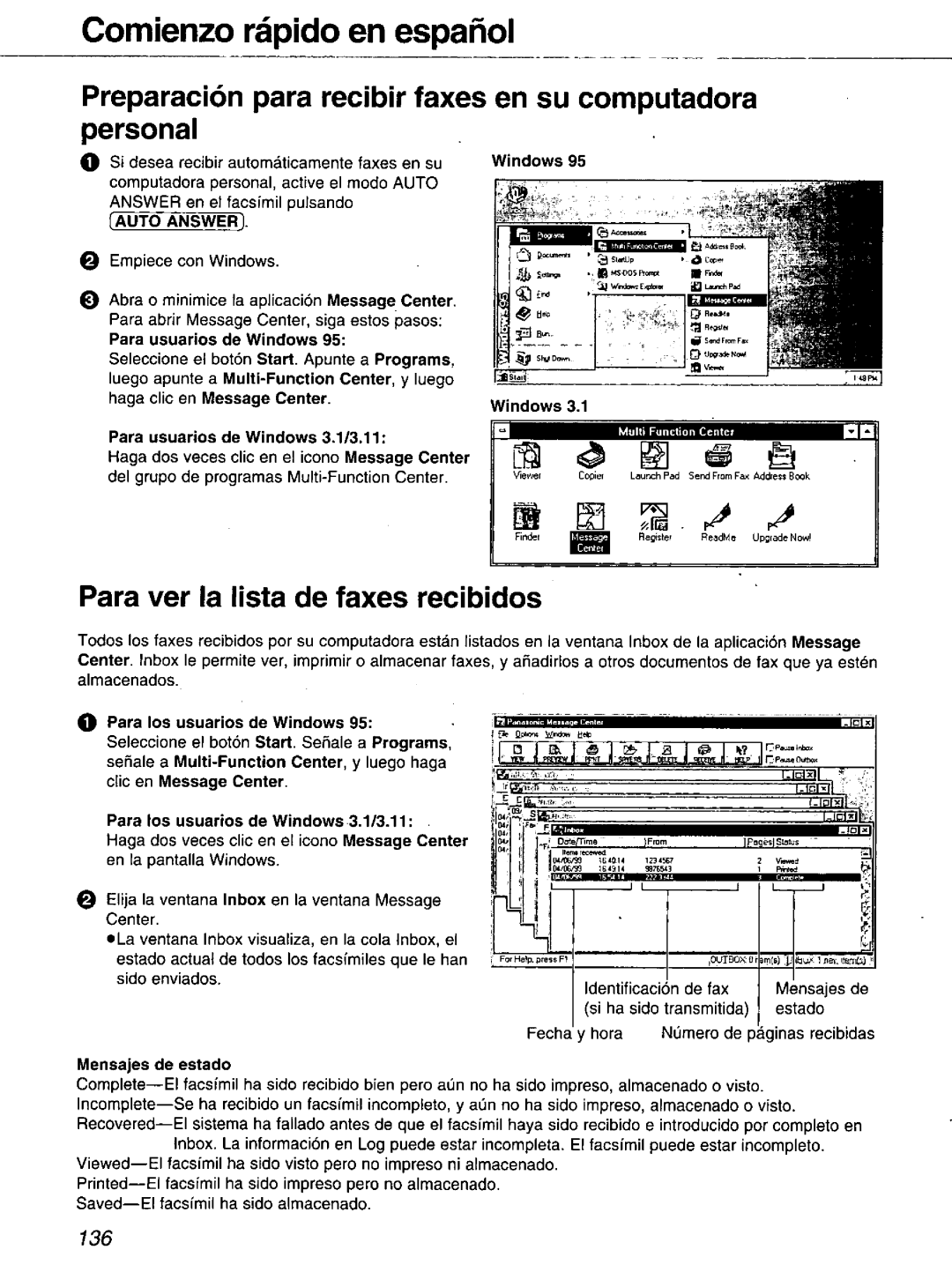 Panasonic KX-FM106 manual 