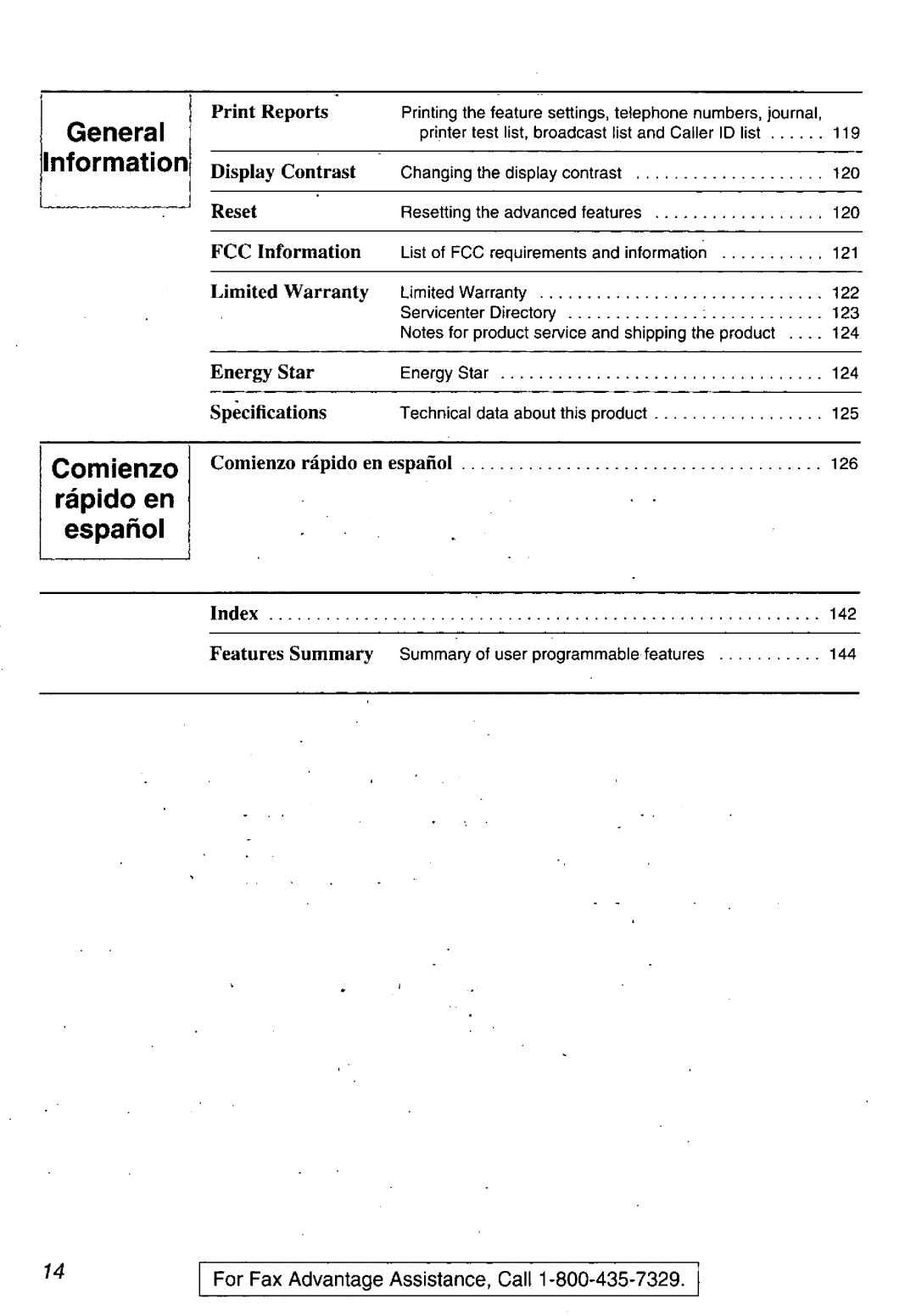 Panasonic KX-FM106 manual 