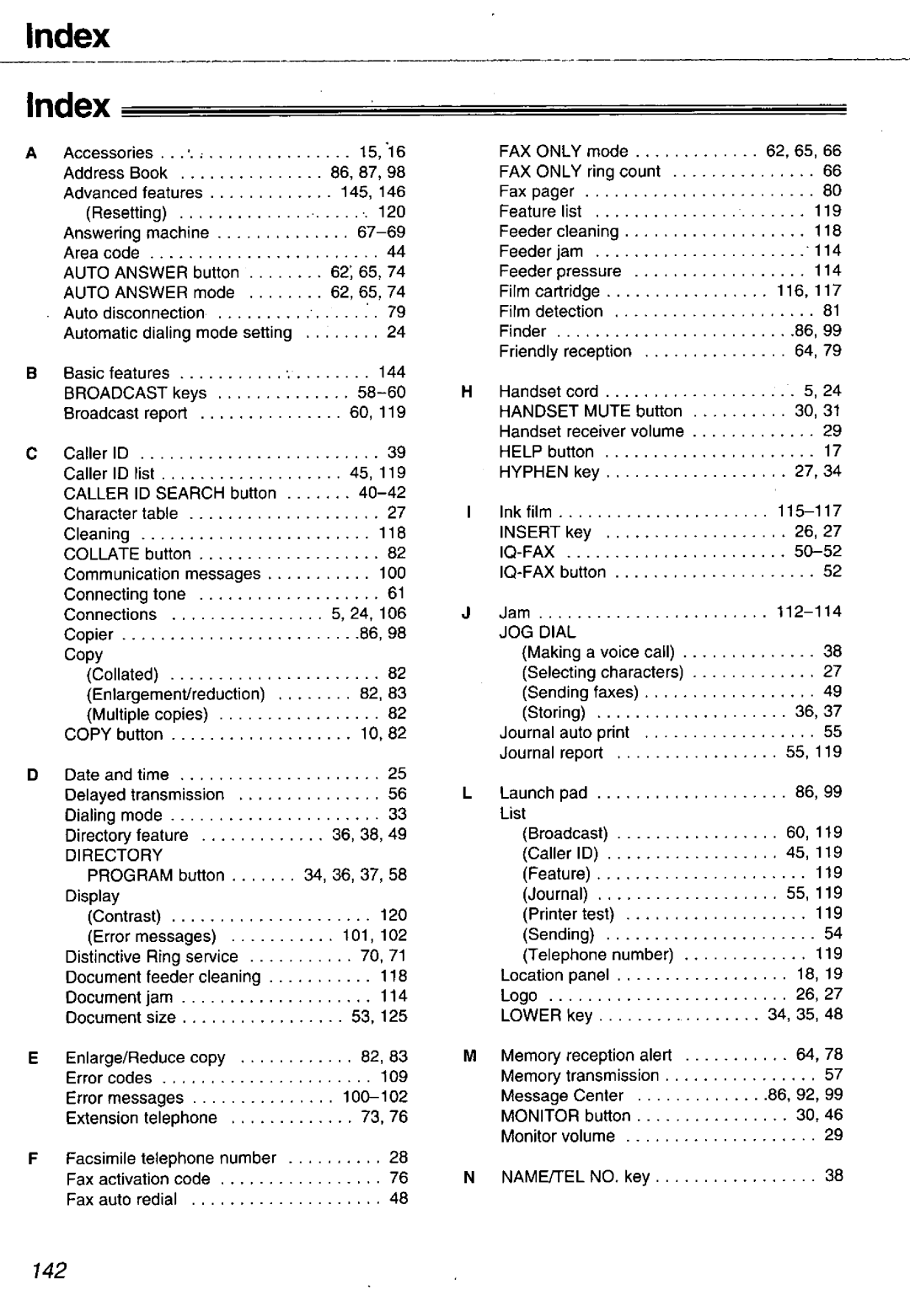 Panasonic KX-FM106 manual 