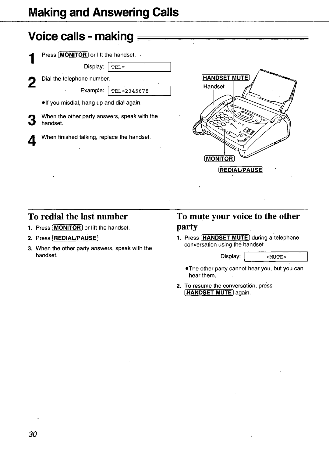 Panasonic KX-FM106 manual 