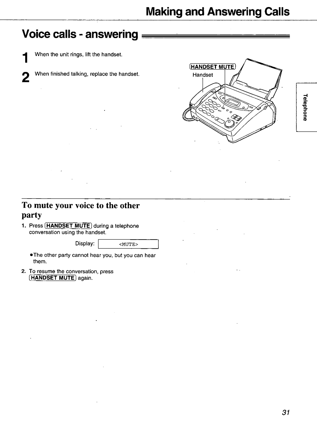 Panasonic KX-FM106 manual 