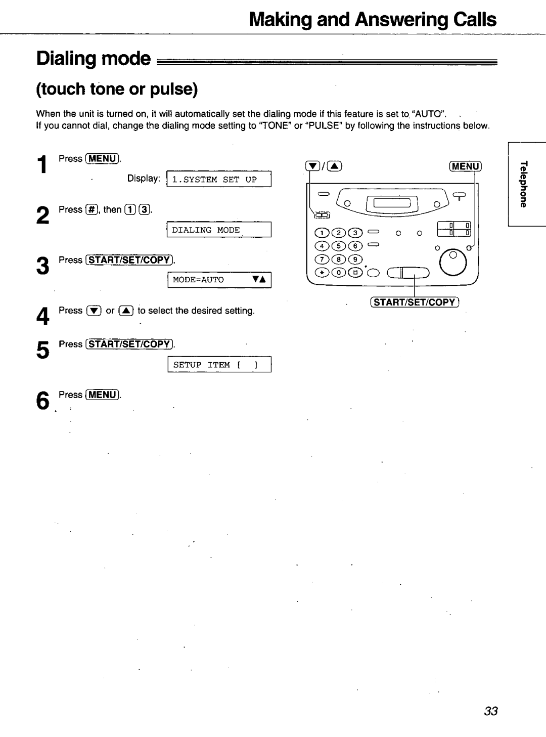 Panasonic KX-FM106 manual 