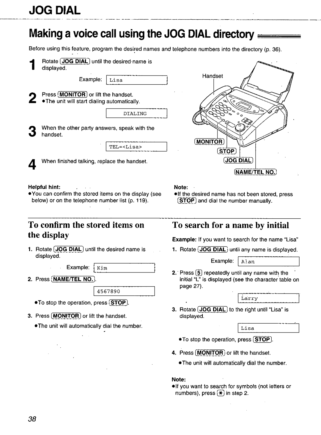 Panasonic KX-FM106 manual 