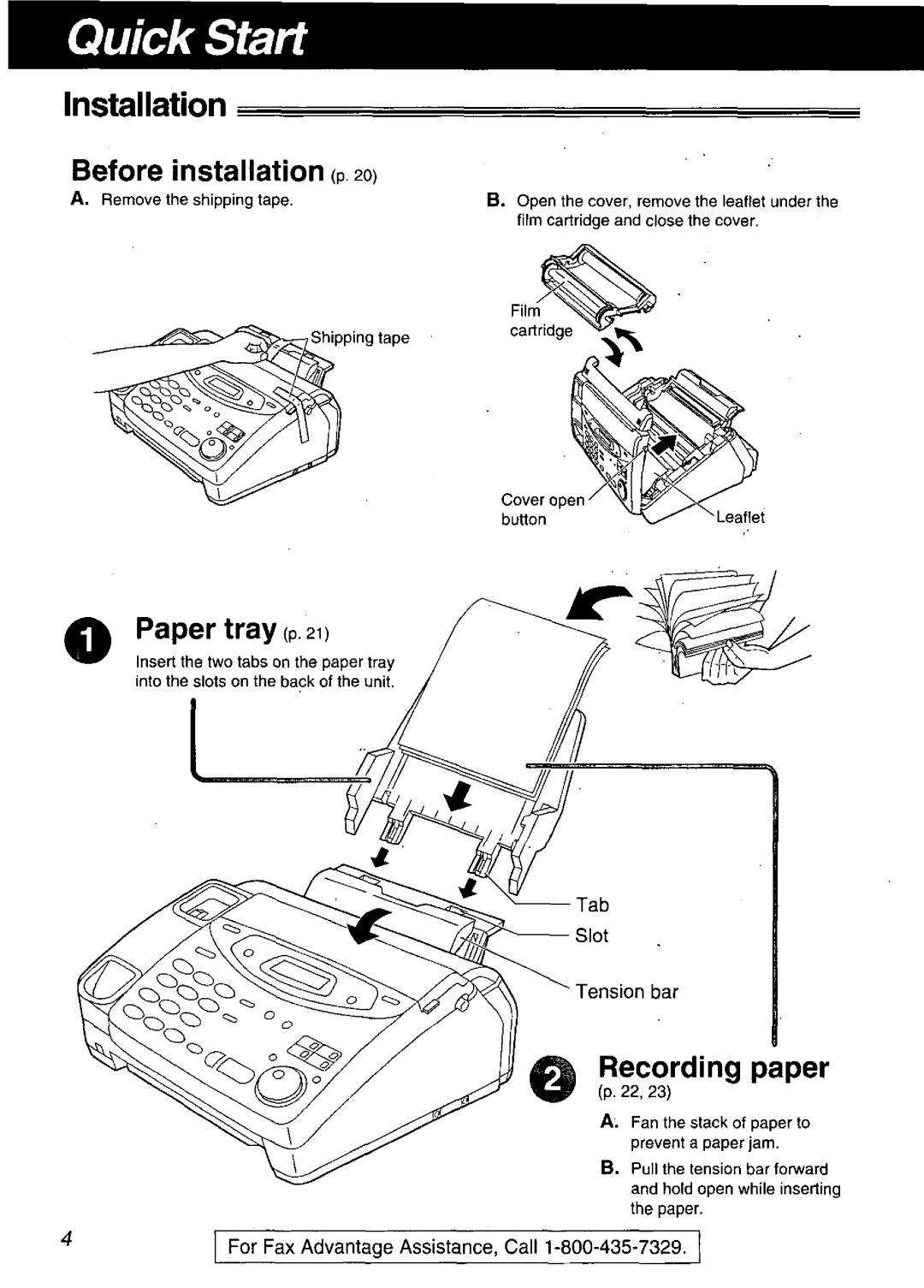 Panasonic KX-FM106 manual 