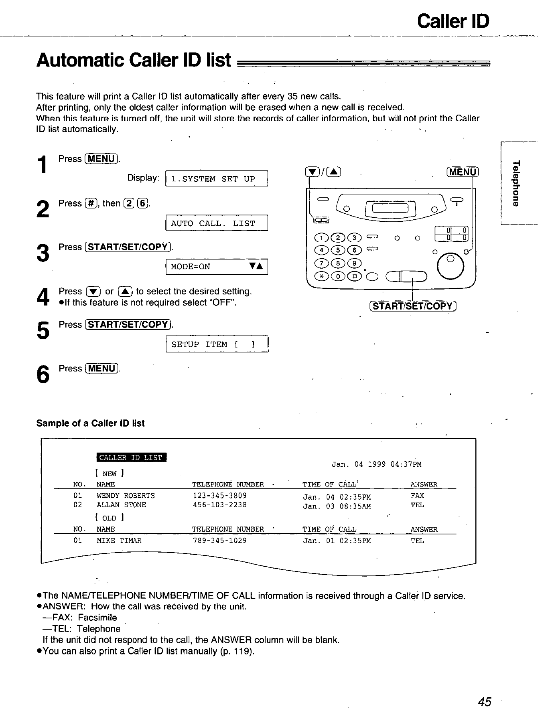 Panasonic KX-FM106 manual 