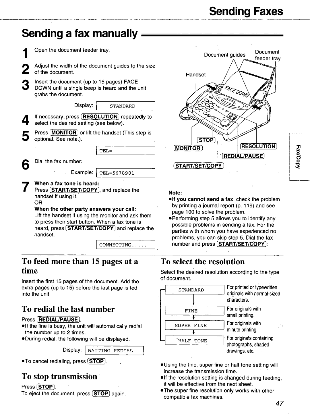 Panasonic KX-FM106 manual 