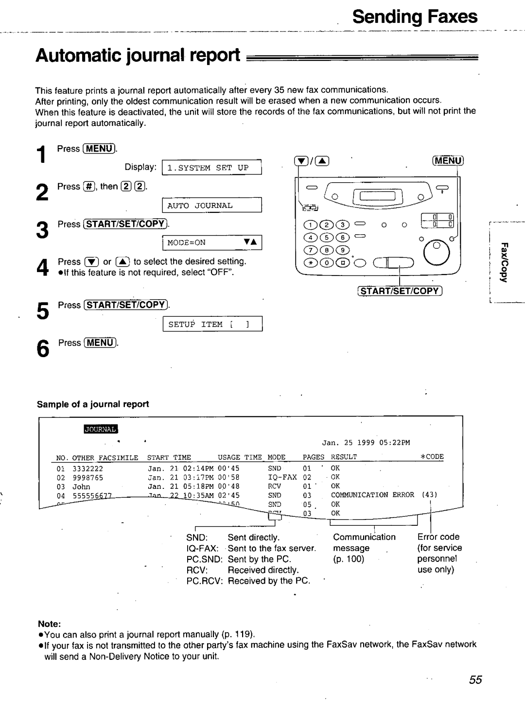 Panasonic KX-FM106 manual 