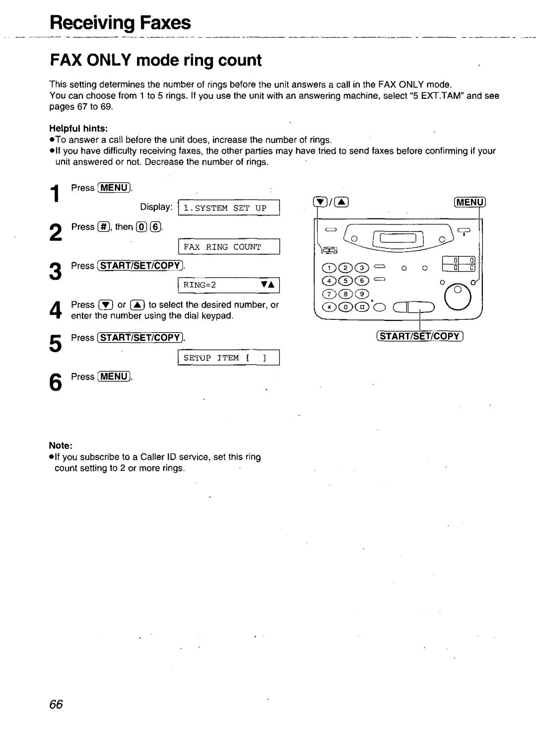 Panasonic KX-FM106 manual 